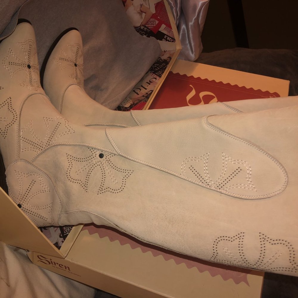 Siren Mark Nason Cowboy Boots Sz 7 - Picture 3 of 10
